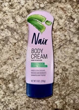 NAIR SOOTHING ALOE & WATER LILY SCENT BODY CREAM HAIR REMOVER 9 OZ (255 G) NEW