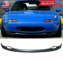 RS Black Poly Front Bumper Lip Spoiler Body Kit Splitter For 90-97 Miata MX-5