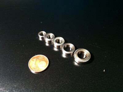 1 IBU Rillenkugellager Miniatur Kugellager zöllig R166 ZZ  4,763 x 9,52 x 3,17mm