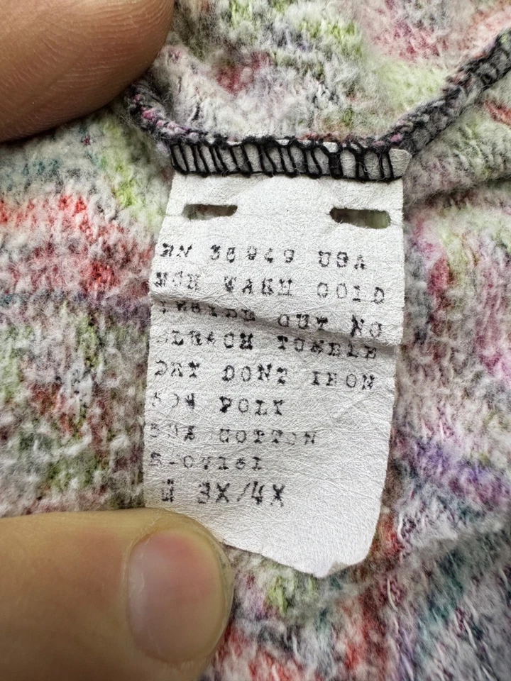 Sudadera De Colección Moda International Forelli Mujer 3X/4X Psicodélica AOP Cuello Redondo Foto 4 de 4