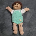 Vintage Cabbage Patch Kids Boy Doll Green Signature 1984 Brown Eyes