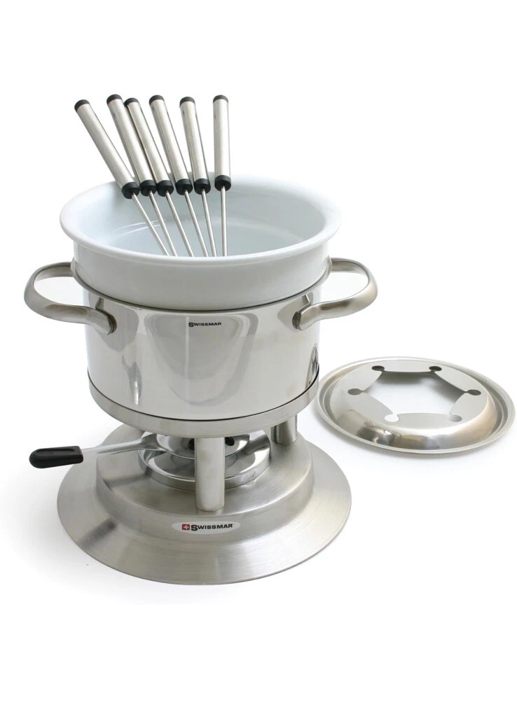 SWISSMAR Arosa 3 In 1 Fondue Set 11 Piece Cheese Dipping Chocolate Dip Meat NEW
Opens in a new windo