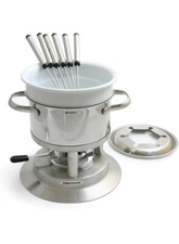 SWISSMAR Arosa 3 In 1 Fondue Set 11 Piece Cheese Dipping Chocolate Dip Meat NEW 