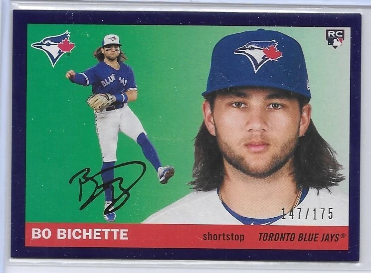 2020 Topps  Archives BO BICHETTE *RC* *purple border* 147/175 NRMT MT or Better