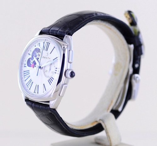 Zenith Uhr Star open El Primero Chronograph Heart 37mm Silver Dial Faltschließe - Bild 4 von 19