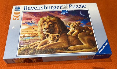 Ravensburger - Puzzle 500 p Star Line - Loups sous les lumières du Nord