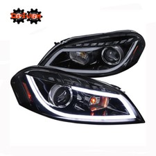 For 06-13 Chevy Impala 06-07 Monte Carlo Headlights Smoked Projector Headlights
