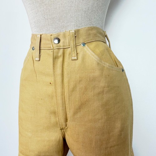 DEADSTOCK 60’s 60s Vintage Wrangler Wranglers Jeans Denim Capri Western Shorts S - Picture 8 of 10