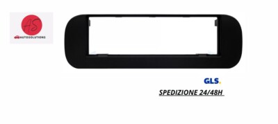 Mascherina Autoradio 1 DIN Nero Lucido - Cornice Di Sostituzione Per Stereo Auto - Foto 7