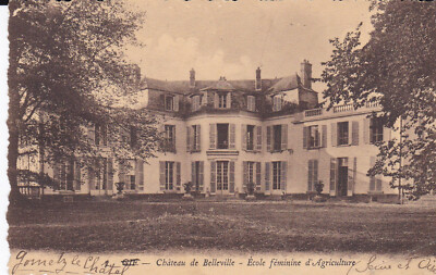CPA GOMETZ LE CHATEL CHATEAU DE BELLEVILLE FRAUENSCHULE FÜR LANDWIRTSCHAFT