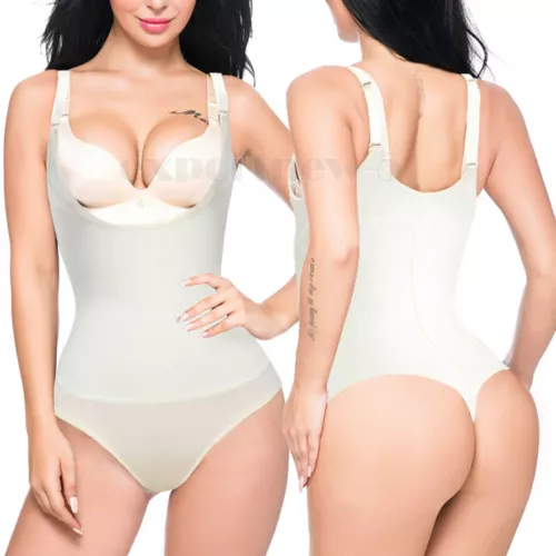 Women Shapewear Bodysuit Waist Trainer Tummy Control Underbust Full Body Shaper - Picture 46 of 47