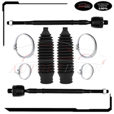 4Pcs Front Inner Tie Rod End Rack Bellow Fit For 2002-2007 Mitsubishi Lancer