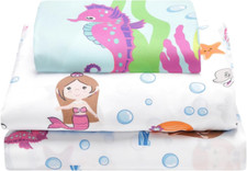 Everyday Kids Mermaid 3PC Twin Size Bed Sheet Set