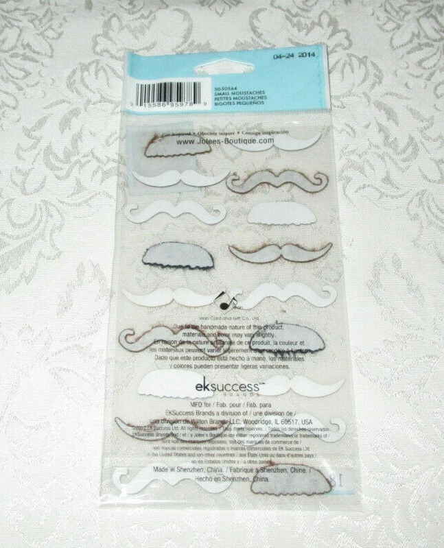 Jolee's Boutique 小胡子装饰贴纸 50-50564 EKSuccess — 第 2/2 张图片