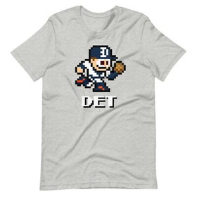Detroit Tigers Baseball Team Jersey Nintendo Retro NES T-Shirt