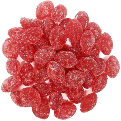Cherry Natural Sanded Candy Drops | Claeys Old Fashioned Hard Candy Bulk