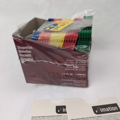 Imation 3.5" Floppy Disks 1.44MB Rainbow Diskettes IBM Formatted 2HD 24 pc. - Picture 6 of 7