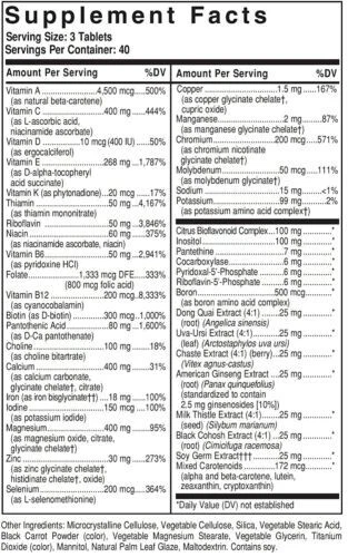 Solgar Mujer Múltiples 6º Comprimidos - Veganos (Pack de 1) Leer descripción Foto 2 de 4