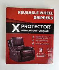 X PROTECTOR® Reusable Wheel Grippers Premium Furniture Pads - New & Sealed