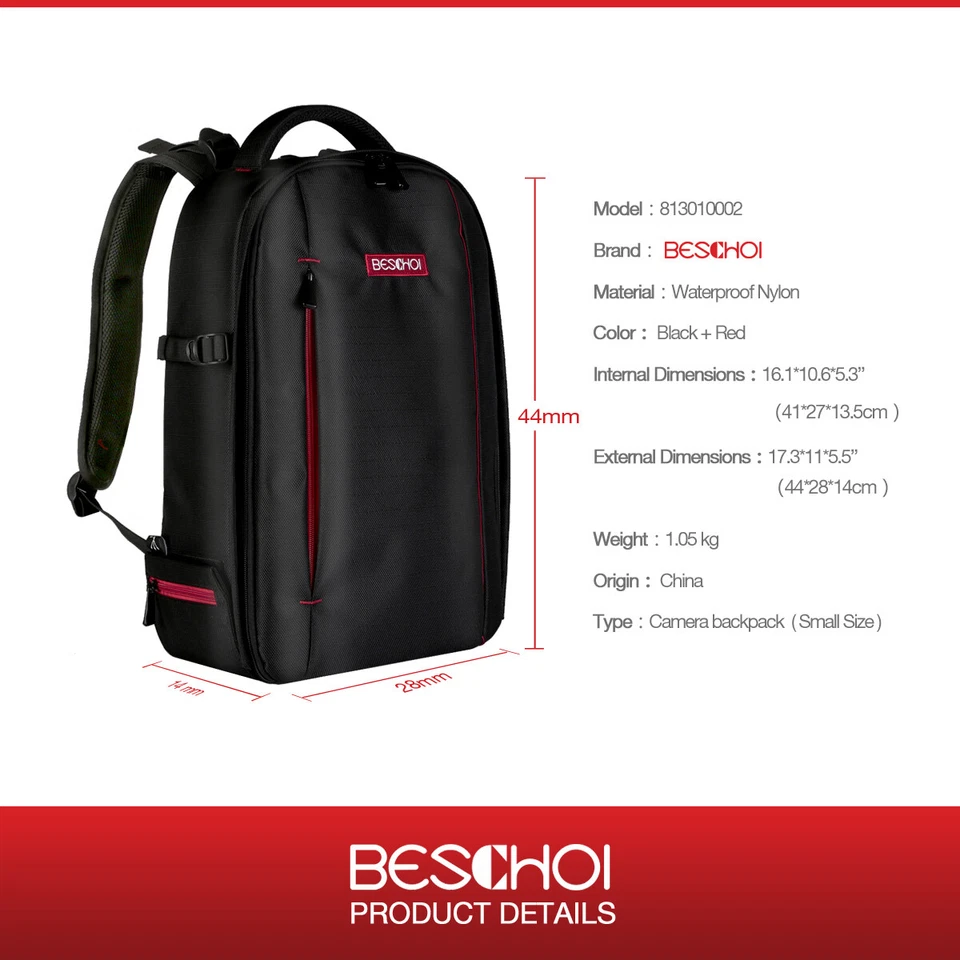 K&F Concept 20L Camera Backpack fr Photographer Large Waterproof Photography Bag - Image 4 of 4