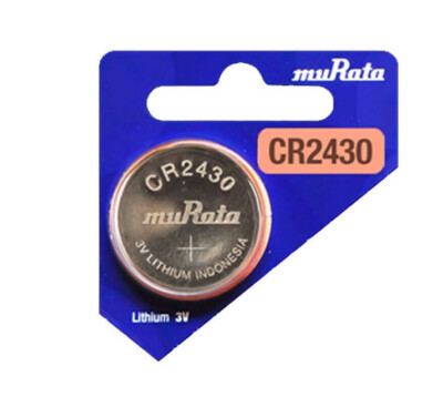 1 pc Murata/Sony CR2430 Battery 3V Lithium Coin Cell 300mAh Expire 2032