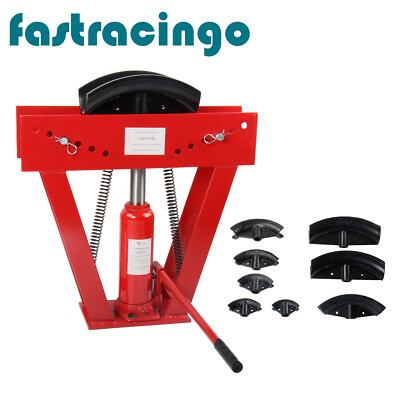 #ad 16 Ton Pipe Bender Manual Hydraulic Piping Bending Exhaust Tube w 8 Dies Size $167.70