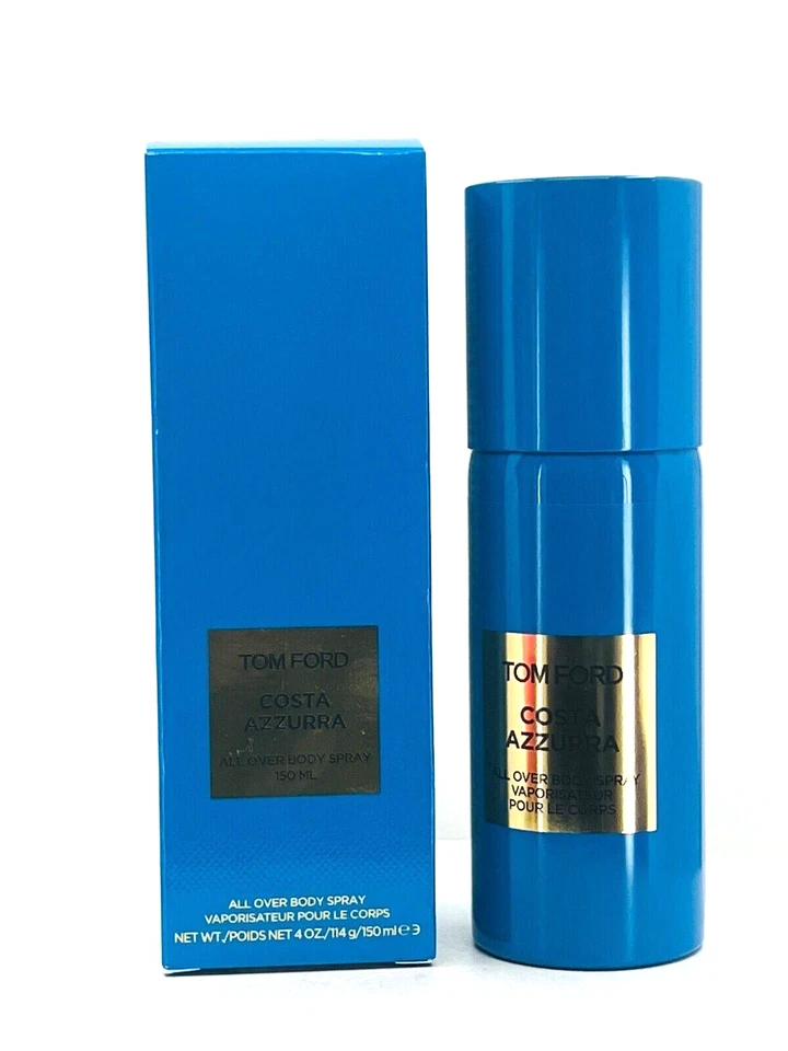 NUEVO TOM FORD COSTA AZZURRA spray para toda la carrocería - 4 oz / 150 ml - nuevo en caja Foto 2 de 4