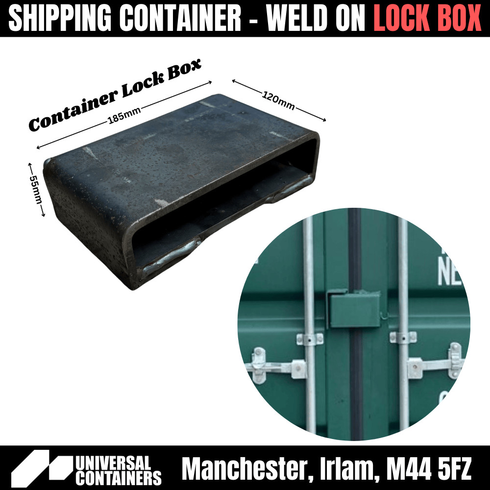 Shipping Container Lock Box - Shrouds, locks, lockboxes, Weld on type