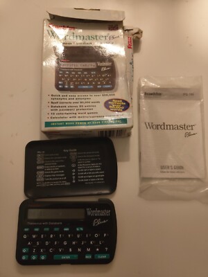 Franklin Wordmaster Plus TPQ-106 Digitaler Thesaurus Datenbank Taschenrechner funktioniert