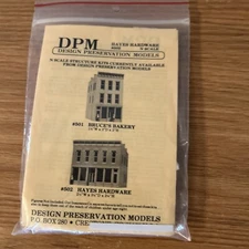 N Scale - Design Preservation Models - Hayes Hardware Kit #502 Sealed