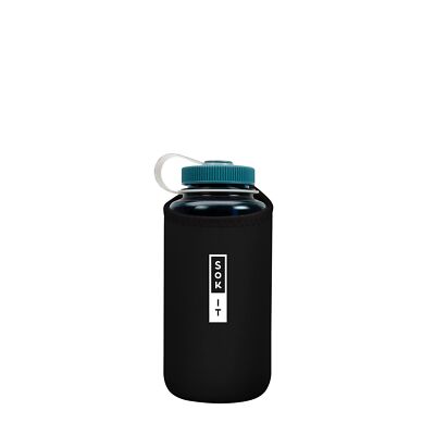 Botl Sok Water Bottle Sleeve Insulated Neoprene Cover (Black, Fits 32oz Nalgene)
