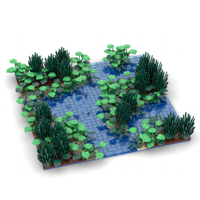 BuildMoc Little Water Landscape Model fit for Forest and City 536 teile C9232