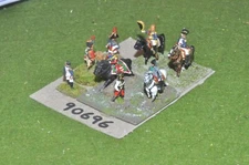 15mm napoleonic / french - napoleon & escort 8 figs - command (90696)