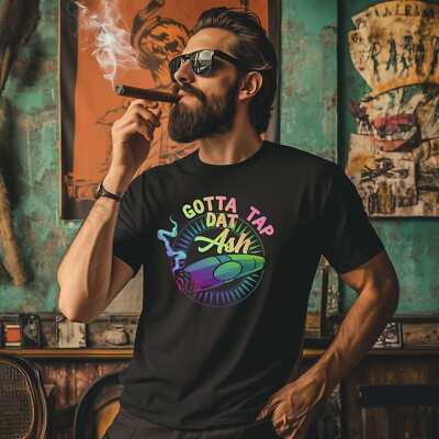 Gotta Tap Dat Ash Color T-Shirt Funny Shirt Smoking Cigars Tee Cigar Style Co.