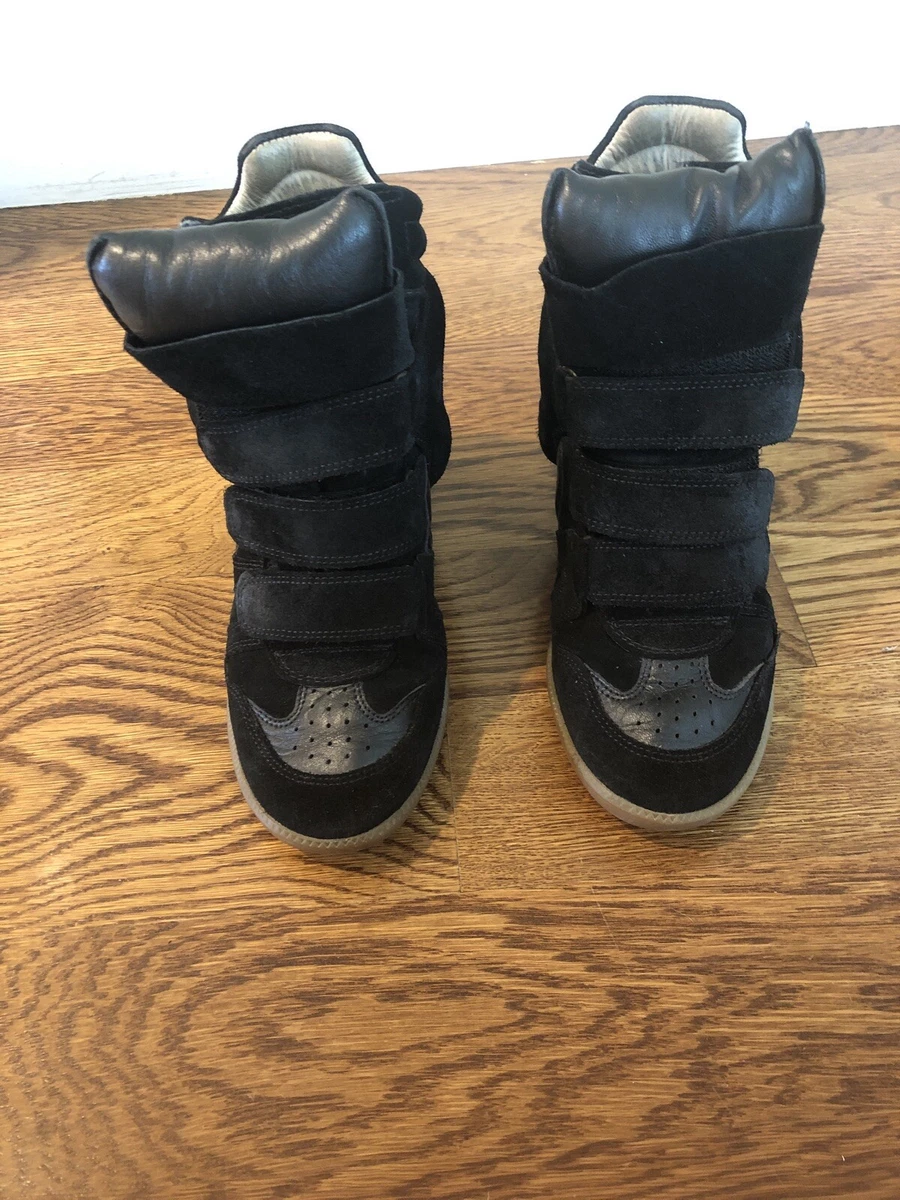 Isabel marant black wedge hotsell sneakers