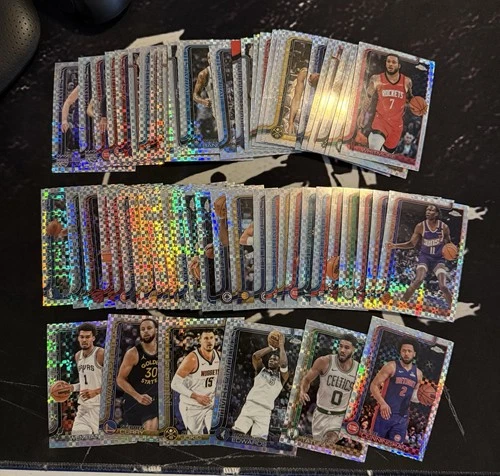 2025-26 Topps Chrome Basketball Lot of 60 Vets Cards Silver X-Fractor Refractor