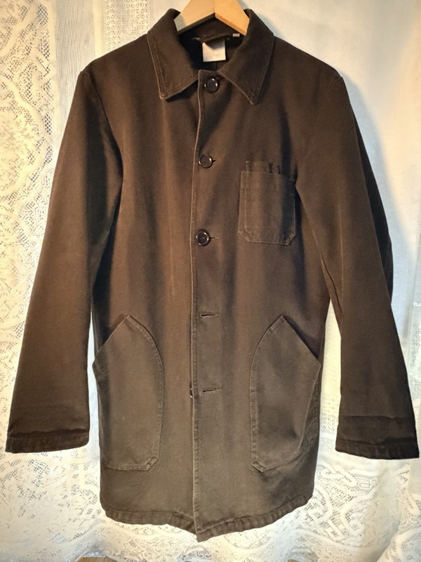Vintage Vétra Canvas French Barn Chore Coat, Made in France (Fabriqué en France)