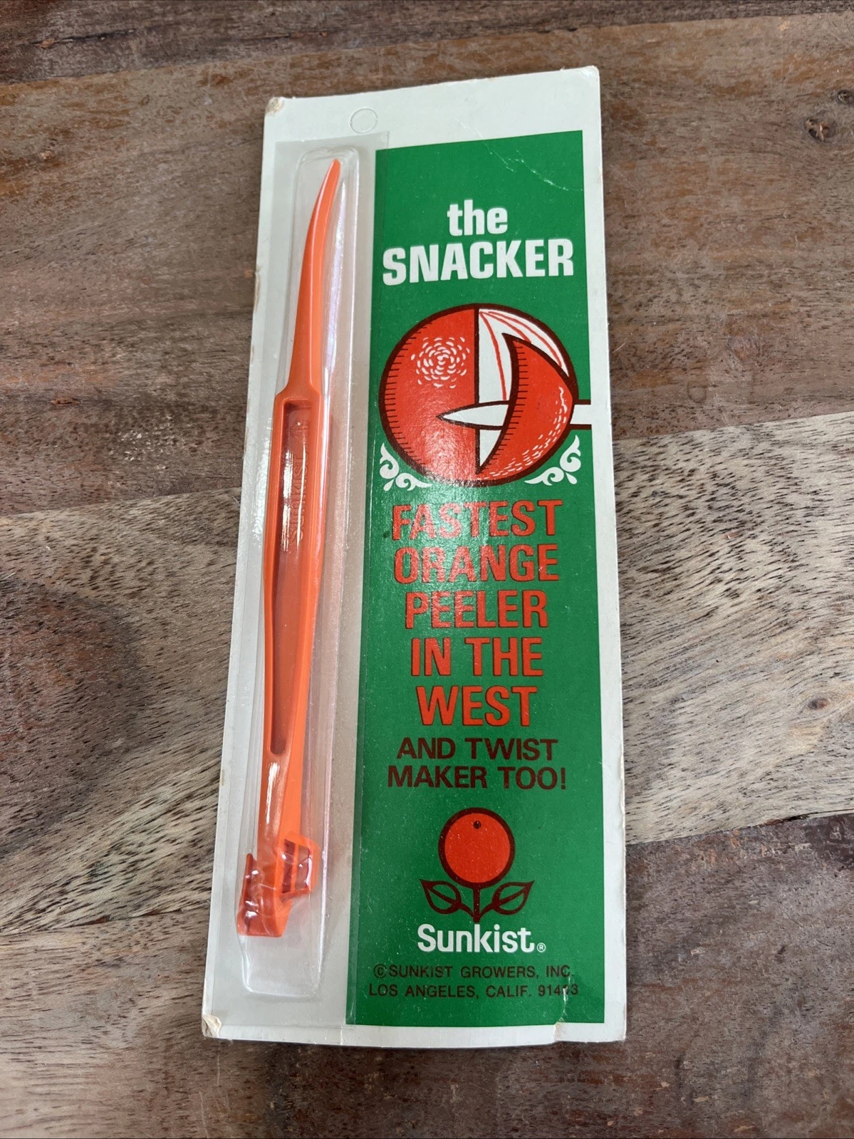 Sunkist "The Snacker" Orange Citrus Fruit Peeler - NEW Vintage NOS
Opens in a new window or tab