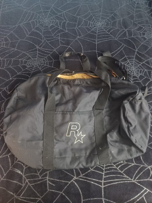 #ad Rockstar Games Duffle Bag Grand Theft Auto Franchise Black Rockstar logo Rare $49.99