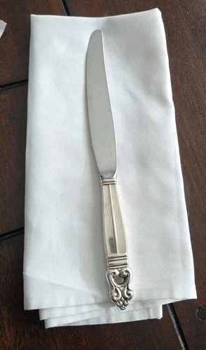 Estate Sale-International Silver Royal Danish Hollow Handle Dinner Knife 9.75"