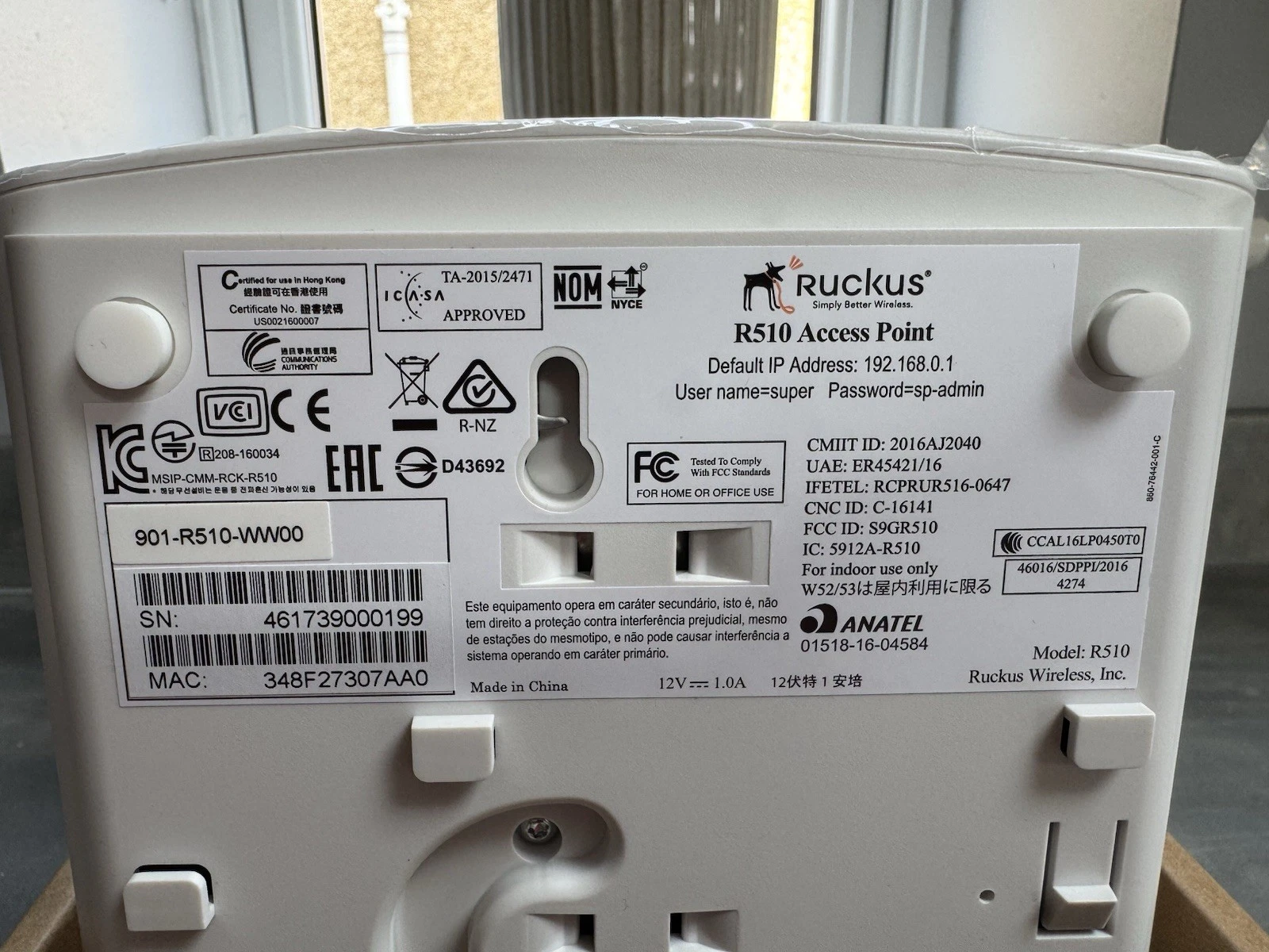 Ruckus R510 Unleashed WiFi Access Point 802.11ac Wave 2 PoE 901-R510-WW00 New 6