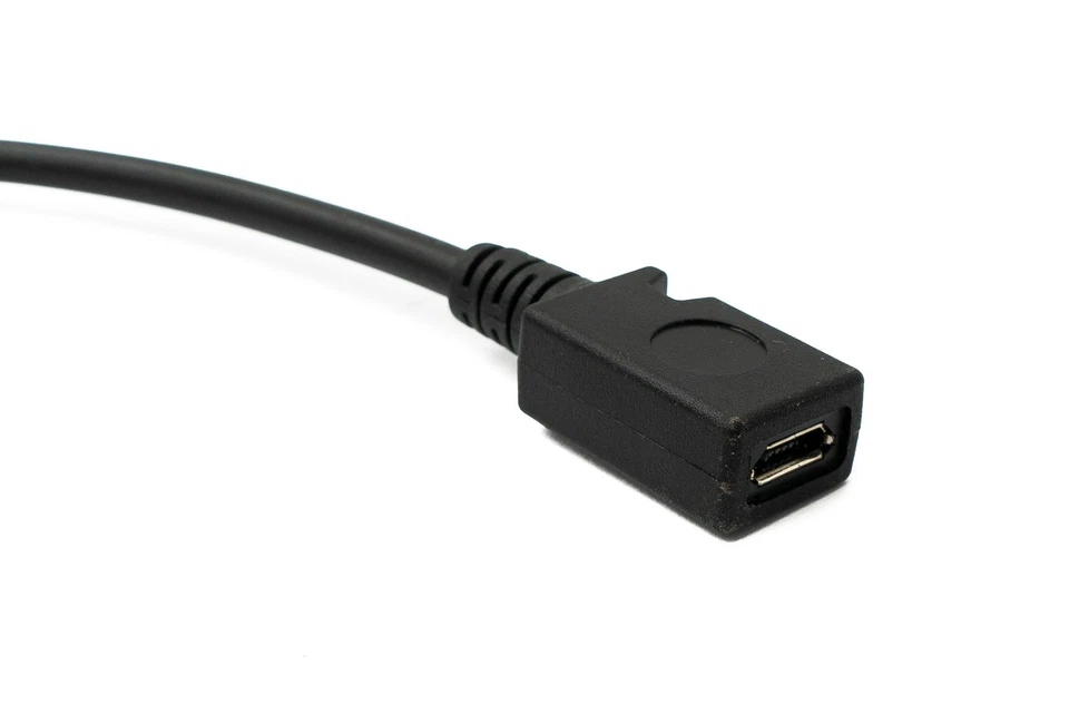SYSTEM-S USB 3.1 Cable 30cm Type C Male to 2.0 Micro B Female 180°U Turn - Image 3 of 4