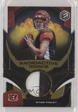 2019 Panini Elements Radioactive Rookie Materials Gold 76/99 Ryan Finley 6fs