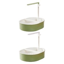 Parrot Bath Small Medium Birds Play Pool Adjustable Bird Shower Fountain