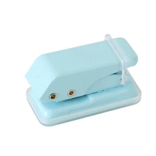 2PCS Mini Portable Hole Puncher, Single Hole Punch, 1/4 Inch Circle Holes Punch,