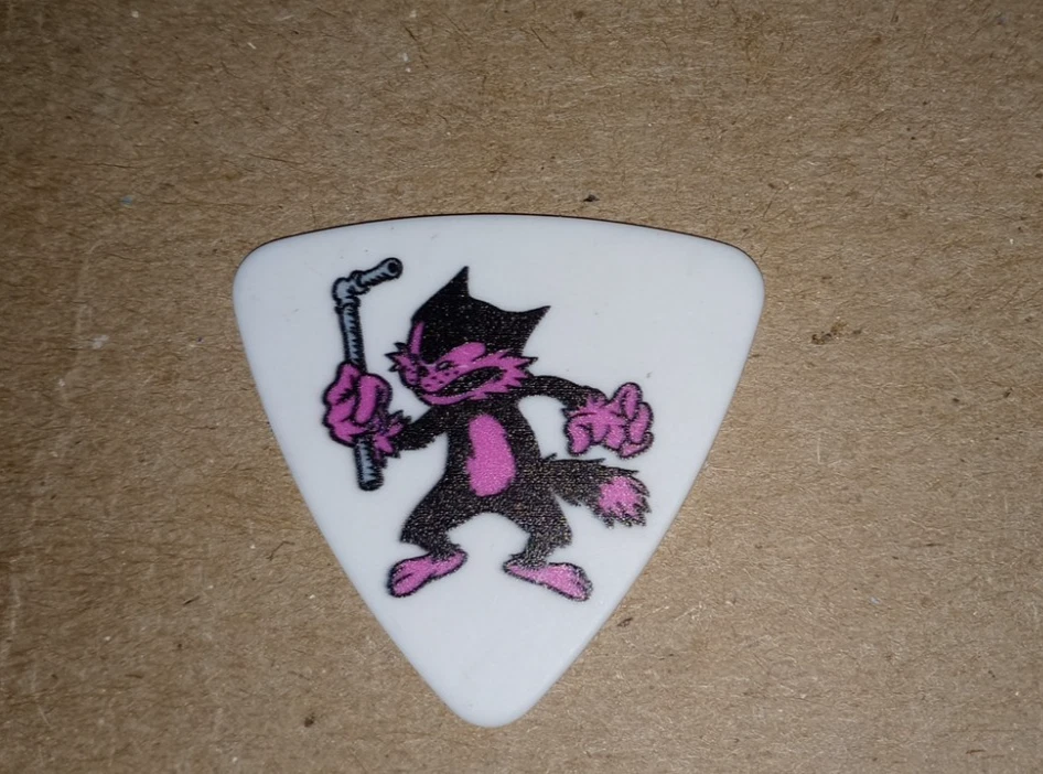 STARCRAWLER Henri Cash 2025 Garbage Concert Tour Escenario Bajo Blanco PICK GUITARRA Foto 2 de 2