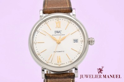 IWC Portofino Automatic IW458601Diamond Dial Stahl Automatik 37mm Papers