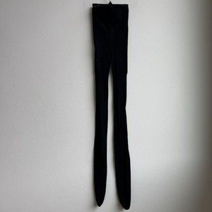 Wolford High Waist Tights Black High Denier Opaque Sculpting Matte Size Large