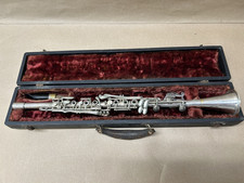 Vintage The Pedlar Co. Elkhart Ind. Metal Clarinet With Case And Mouthpiece