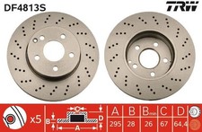 Bremsscheiben f&uuml;r Mercedes W204 Limo C204 Coupe S204 Kombi ab 07->